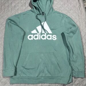 Adidas Men's Sage Green Hoodie